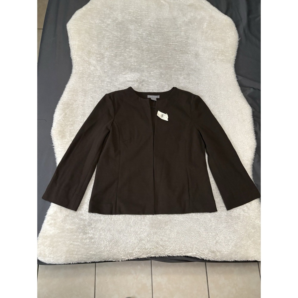 New Ann Taylor Brown‎ Hook Blazer Jacket Size Small NWT Business Casual